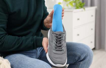 Image of 3D foot scan in progress